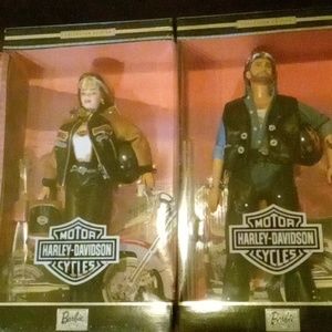 Ken and barbie Harley Davidson dolls